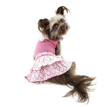 Eyelet Flower Dog Dress by Dogo