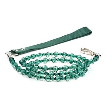 Beaded Dog Leash - Emerald