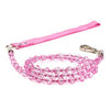 Fabuleash Beaded Dog Leash - Rose Pink