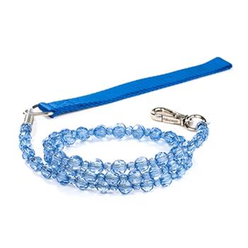 Beaded Dog Leash - Sapphire