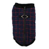 Fashion Bomber Check Dog Vest by Gooby - Navy