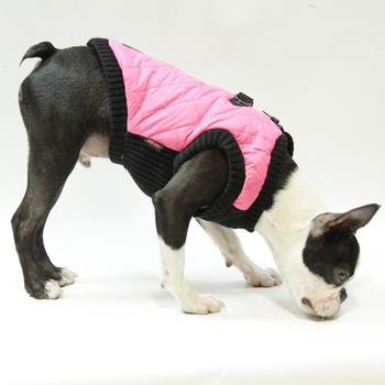 Gooby Fashion Bomber Dog Vest - Pink