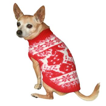 Feathersoft Reindeer Dog Sweater By Hip Doggie