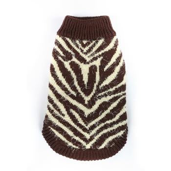 Feathersoft Zebra Dog Sweater by Hip Doggie