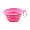 FFD Pet Silicone Collapsible Dog Travel Bowl - Pink