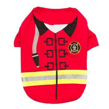 Firebarker Firefighter Dog Costume Shirt