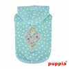 Flora Hooded Dog Shirt by Puppia - Aqua