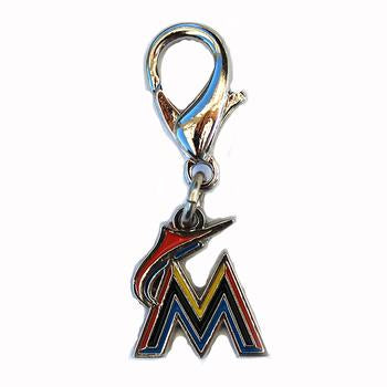 Florida Marlins Logo Dog Collar Charm