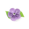 Flower Dog Bow with Alligator Clip - Light Orchid