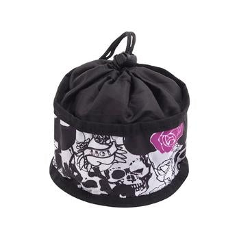 Foldable Dog Travel Bowl by Doggles - Skull & Rose