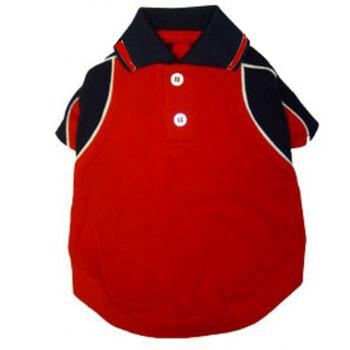 Forever Red Polo Dog Shirt