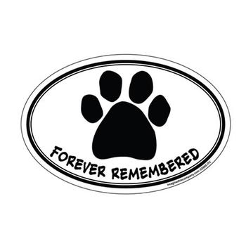 Forever Remembered Oval Magnet