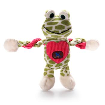 Forget-Me-Not Frog Pulleez Dog Toy