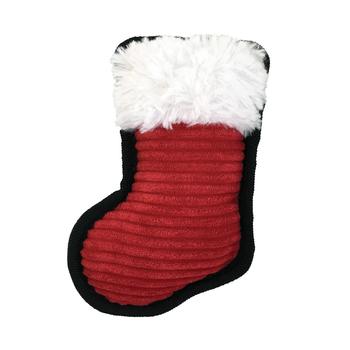 FouFou Dog Holiday Cutout Tough Dog Toy - Stocking