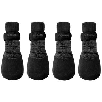 FouFou Rubber Dipped Dog Socks - Black