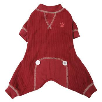 FouFou Thermal Dog Pajamas - Red