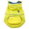 FouFouDog Rainy Day Dog Poncho with Built-in Travel Pouch - Yellow