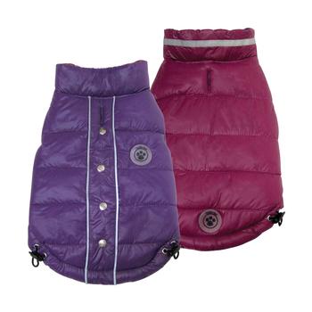 FouSki Reversible Dog Parka - Purple/Rose