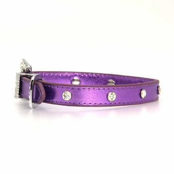Foxy Metallic Jewel Dog Collar by Cha-Cha Couture - Lilac