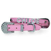 Foxy Matte Dog Collar with Letter Strap - Pink