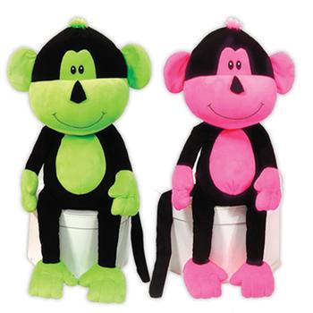 Frick n Frack Two Furrs Dog Toy - Neon Monkeys