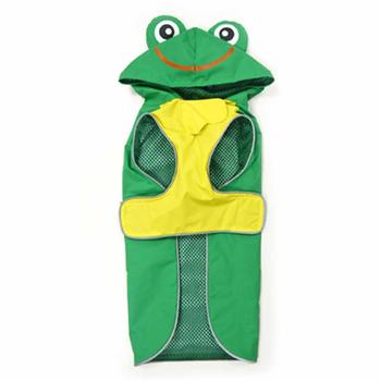 Frog Dog Raincoat by Dogo - Green