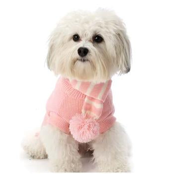 Frosty's Snowflake Dog Scarf - Peaceful Pink