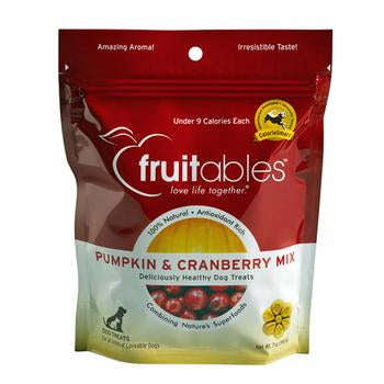 Fruitables Dog Treats - Pumpkin & Cranberry