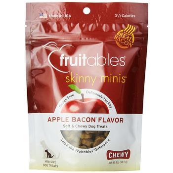 Fruitables Skinny Minis Dog Treat - Apple/Bacon