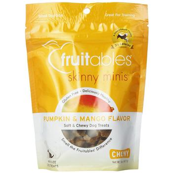 Fruitables Skinny Minis Dog Treat - Pumpkin/Mango