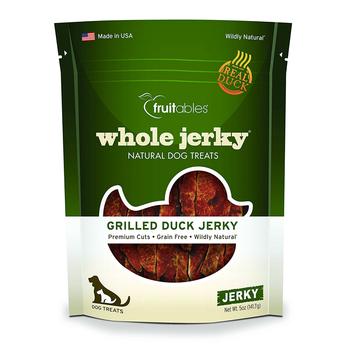 Fruitables Whole Jerky Dog Treats - Grilled Duck