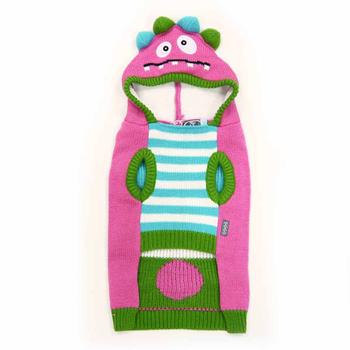 Funny Monster Dog Sweater by Dogo - Pink