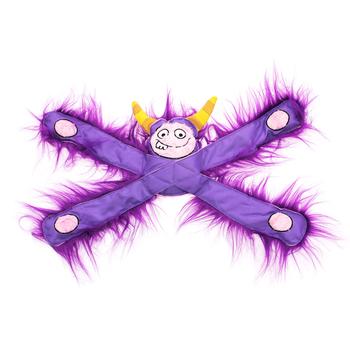 Furry Horned Monsterpulls Dog Toy by Doggles - Purple