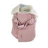 Furry Houndstooth Harness Coat by Dogo - Pink