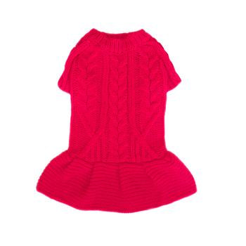 Georgia Dog Sweater Dress - Red