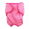 Gingham Dog Sanitary Pants by Puppe Love - Pink