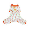 Giraffe Dog Pajamas - Orange