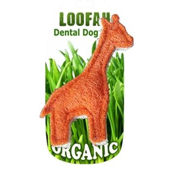 Giraffe Loofah Dental Dog Toy