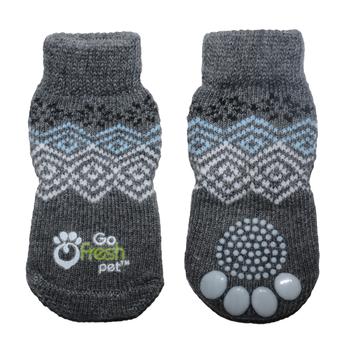 GF Pet Anti-Slip Dog Socks - Blue Nordic