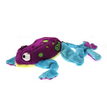 GoDog Amphibianz Tree Frog Dog Toy - Purple