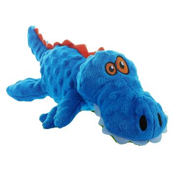 GoDog Gators Dog Toy - Blue/Orange