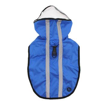 Gooby Adjustable Dog Raincoat - Blue