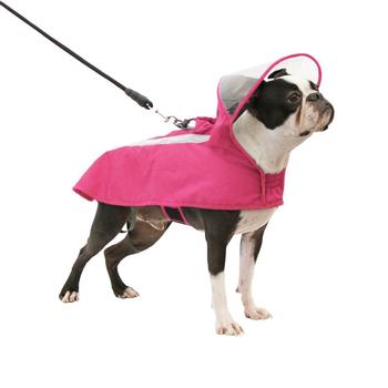 Gooby Adjustable Dog Raincoat - Pink