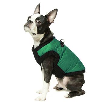 Gooby Fashion Quilted Dog Vest - Green