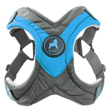 Gooby Trekking Step-in Memory Foam Dog Harness - Ocean Blue