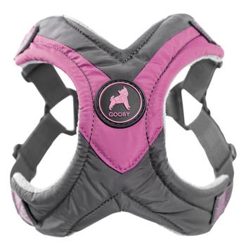 Gooby Trekking Step-in Memory Foam Dog Harness - Purple