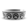 Granite Paw Print Pet Bowl by TarHong