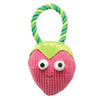 Grriggles Happy Fruit Rope Tug Dog Toy - Strawberry