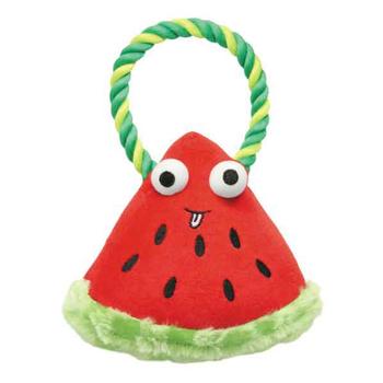 Grriggles Happy Fruit Rope Tug Dog Toy - Watermelon