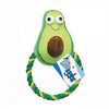 Grriggles Happy Veggies Rope Tug Dog Toy - Avocado